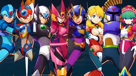 megaman x character|mega man x dive characters.